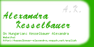 alexandra kesselbauer business card